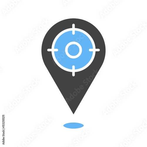GPS I icon vector image. Suitable for mobile apps, web apps and print media.
