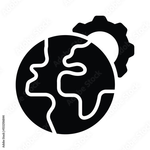 Development politics Vector Icon which can easily modify or edit