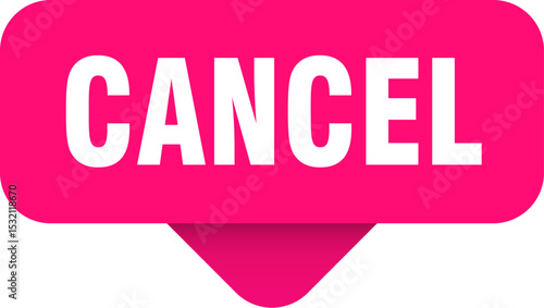 cancel sticker. cancel sign on transparent background