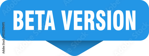 beta version sticker. beta version sign on transparent background