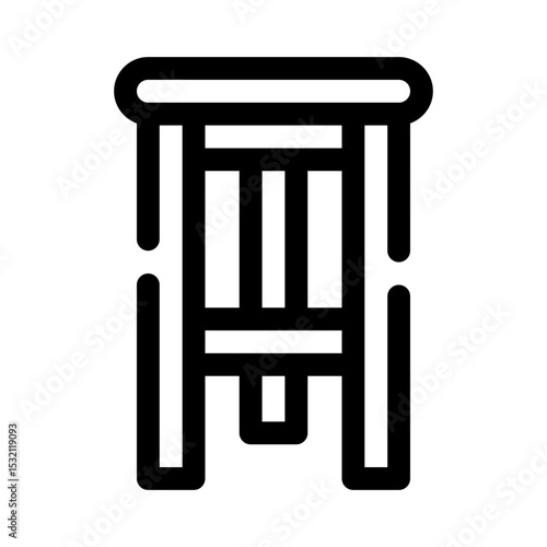 Stool line icon