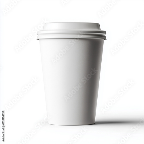 Wallpaper Mural Cardboard coffee cup on white background Torontodigital.ca