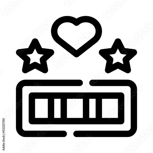 Health bar line icon