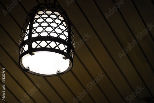 hanging lamp in the room