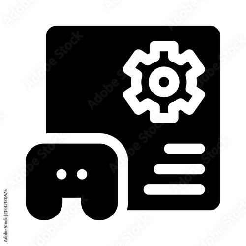 Game settings glyph icon