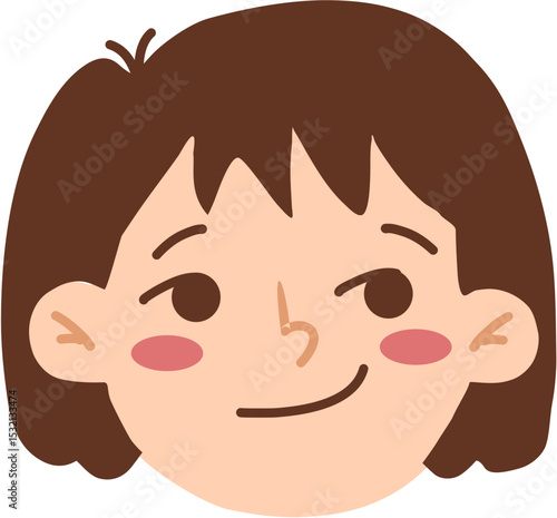 Girl shy expression 