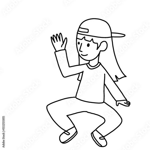 vector illustration of a woman
