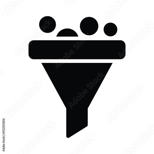 Filtration Vector Icon which can easily modify or edit