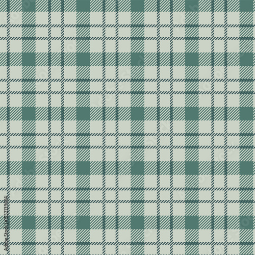 Seamless teal and gray plaid pattern design for fabric, wallpaper, and backgrounds