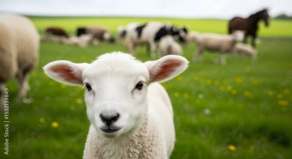 Obraz premium sheep and lamb