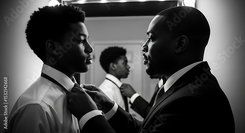 Father-Son Bonding: A Formal Dressing Ritual