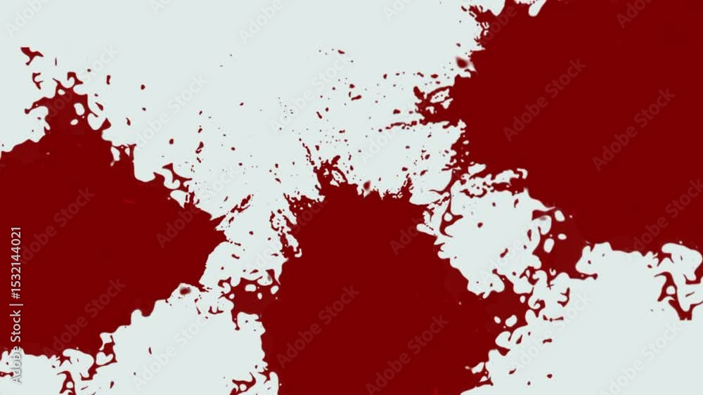 red blood splat background, red blood splatter , footage 4k for editing video , blood splash
