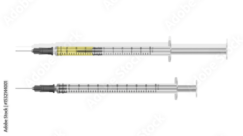 Syringes for medical injection and vaccination