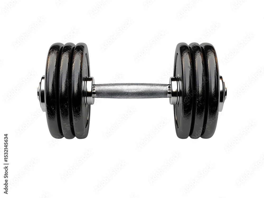 Naklejka premium Dumbbell isolated on transparent or white background