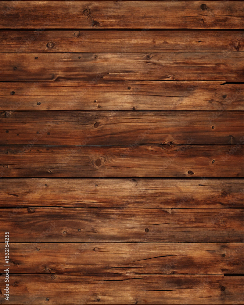 Naklejka premium Dark Brown Wooden Planks Texture for Rustic Background or Design Use