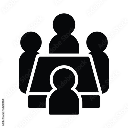 Conference Vector Icon which can easily modify or edit