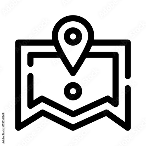 Map line icon
