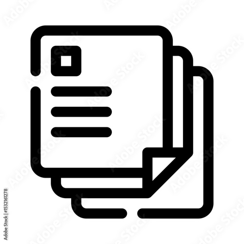 Document line icon