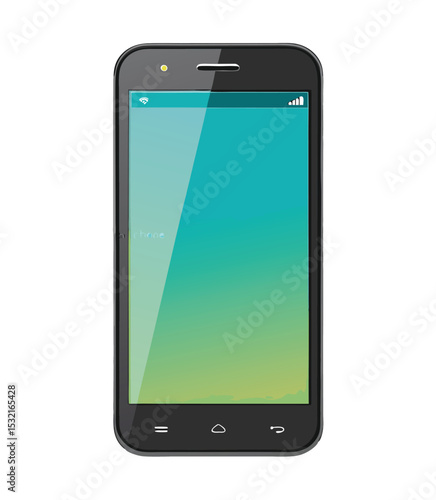 Smart phone. Realistic mobile phone