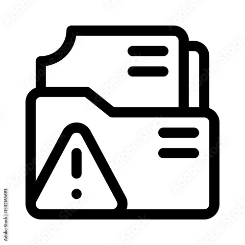 Data breach line icon