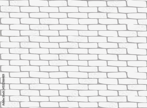 White brick wall. Seamless texture