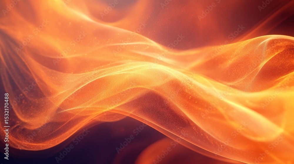 Obraz premium Flames dance gracefully in a fiery display of vibrant orange and red hues against a dark backdrop, illuminating the scene with warmth and energy