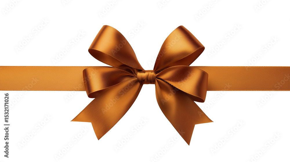 terracotta gold satin ribbon bow isolated terracotta gold satin ribbon bow isolated