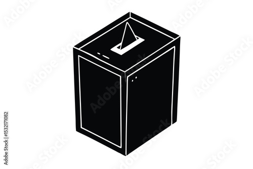 voting booth vector icon