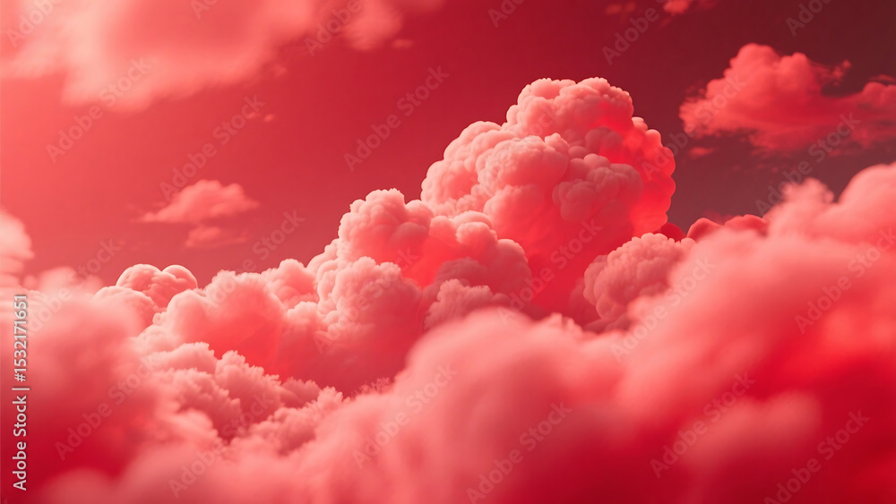 Coral Pink Cloudscape Dramatic Sky Texture image Coral Pink Cloudscape Dramatic Sky Texture image