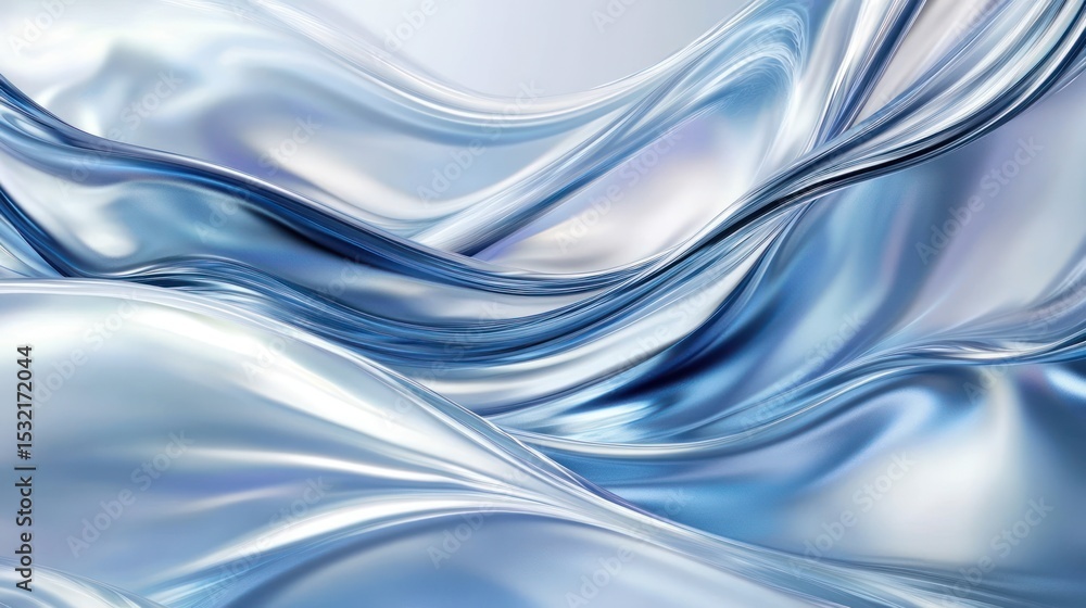 Fototapeta premium Abstract flowing liquid shapes