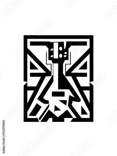 High-resolution black-and-white vector illustration, designed for professional use in print, web, and product mockups. Clean lines, isolated on white, perfect for creative and commercial projects.