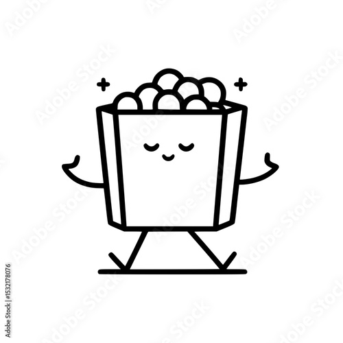 High-resolution black-and-white vector illustration, designed for professional use in print, web, and product mockups. Clean lines, isolated on white, perfect for creative and commercial projects.