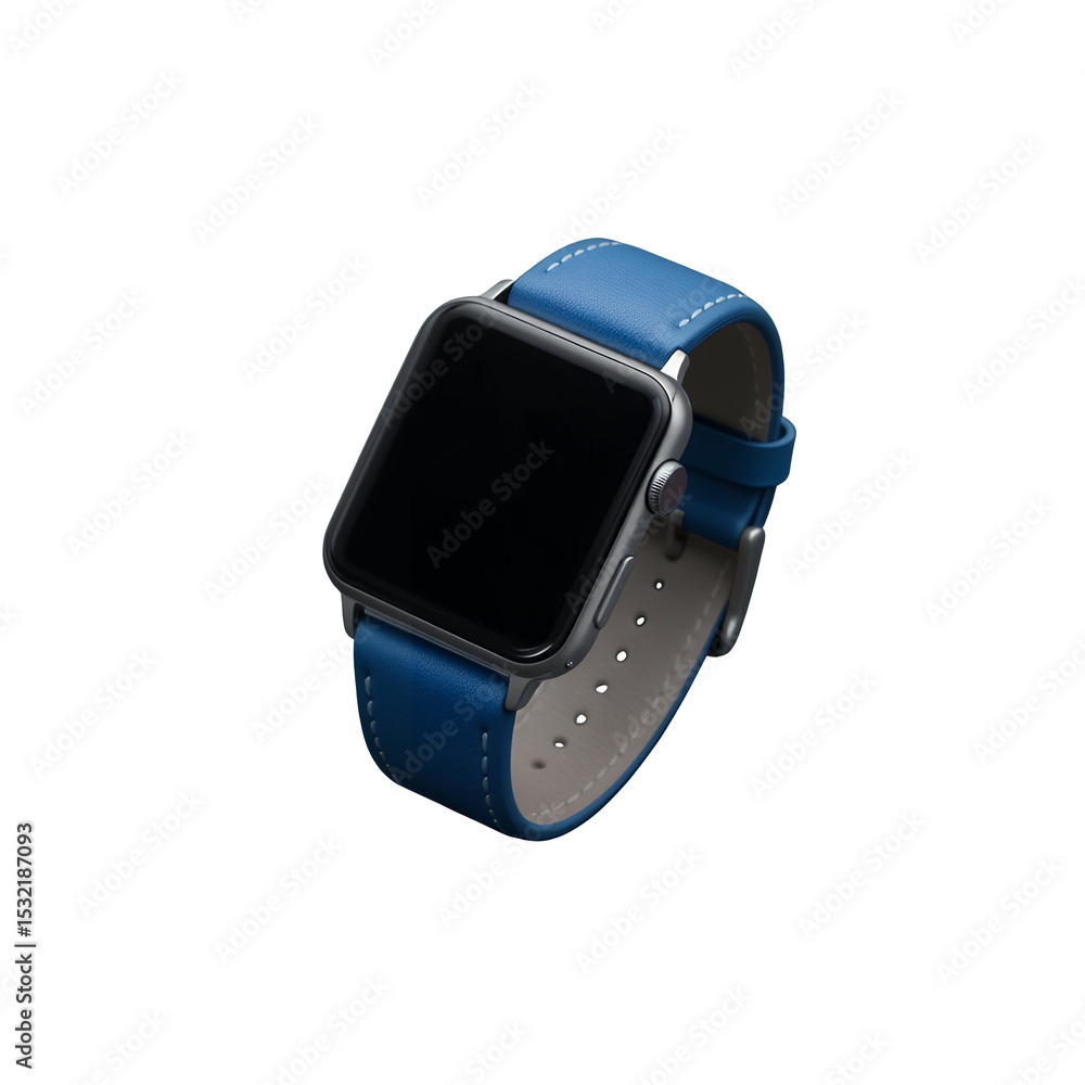 smart watch with blue strap smart watch with blue strap