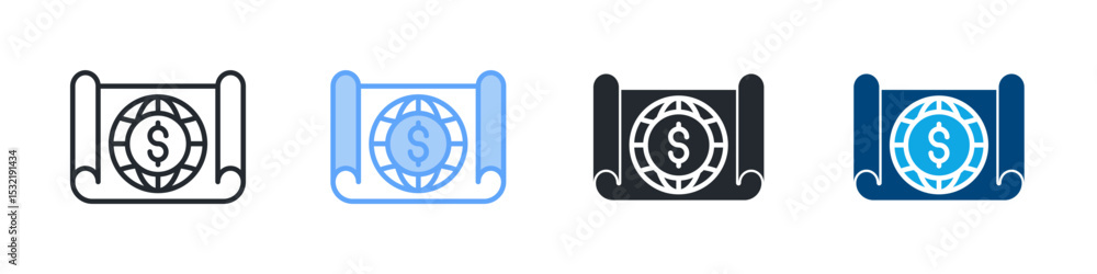 Emerging Markets Icon Outline Style. Vector Illustration For Graphic Design Emerging Markets Icon Outline Style. Vector Illustration For Graphic Design