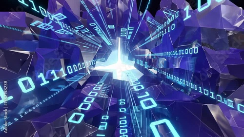  Abstract concepts of cybersecurity technology. motion video.