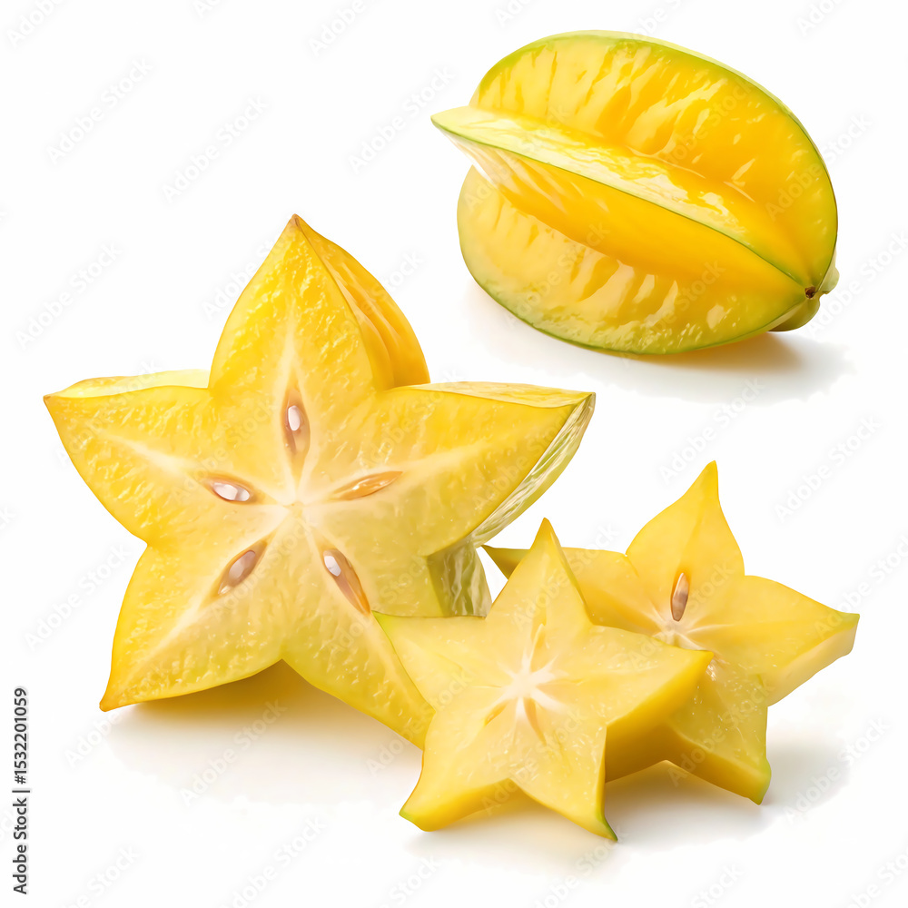 Fototapeta premium Starfruit (Carambola) PNG