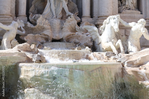 Canvas Print Trevi Fountain (Fontana di Trevi) in Rome, Italy