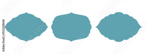 Vector set of decorative frames for Muslim and Hindu celebrations. Perfect for Eid, Ramadan, Diwali, and festive invitations.