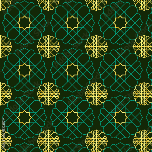 Seamless geometric ornament based on traditional Islamic art