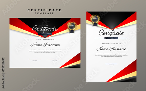 Elegant Minimalism Two Page Certificate Template