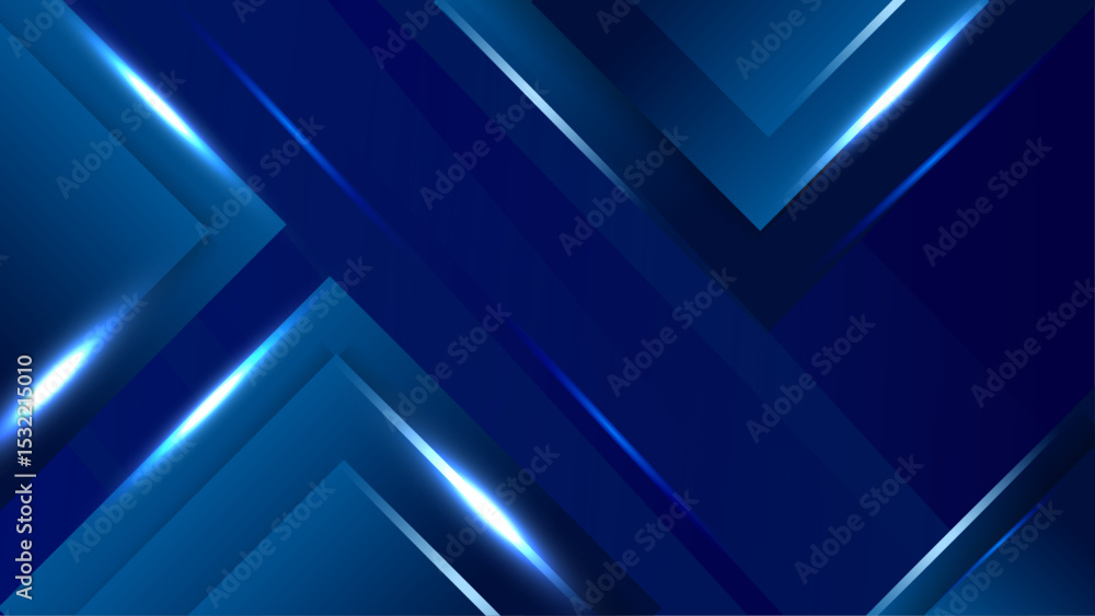 Obraz premium Gradient blue abstract shape background design