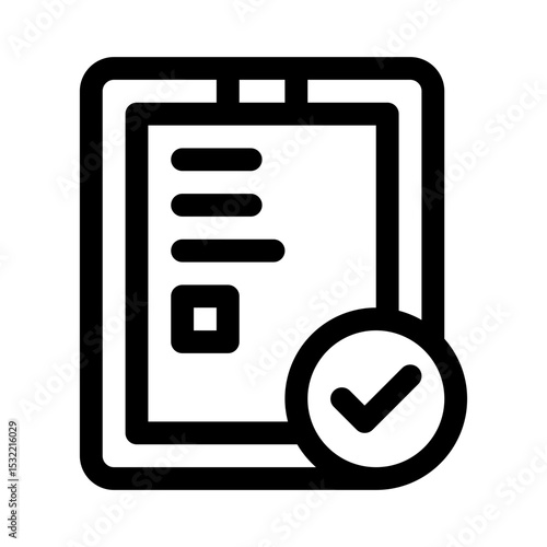Checklist line icon