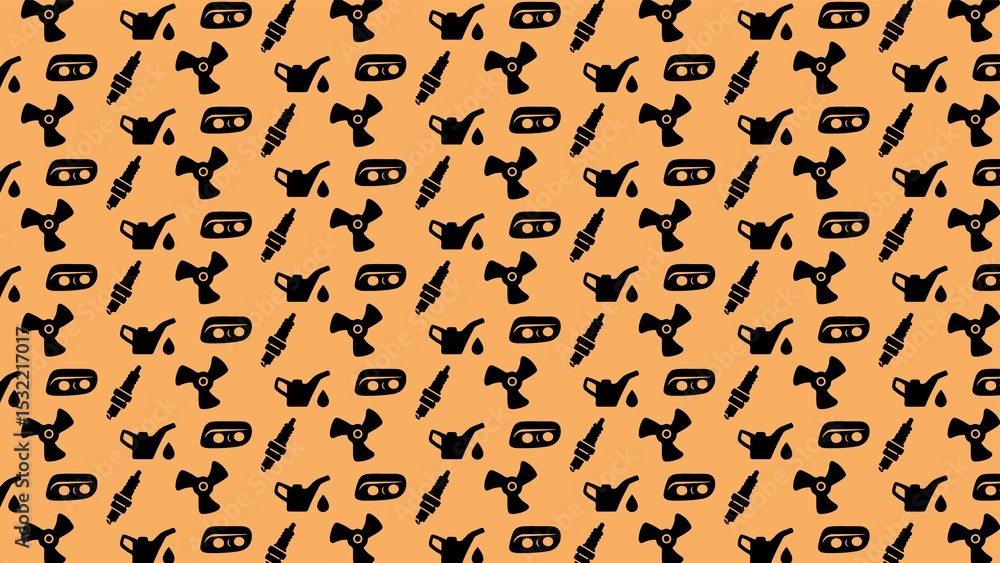 Vector seamless car automobiles parts pattern Vector seamless car automobiles parts pattern