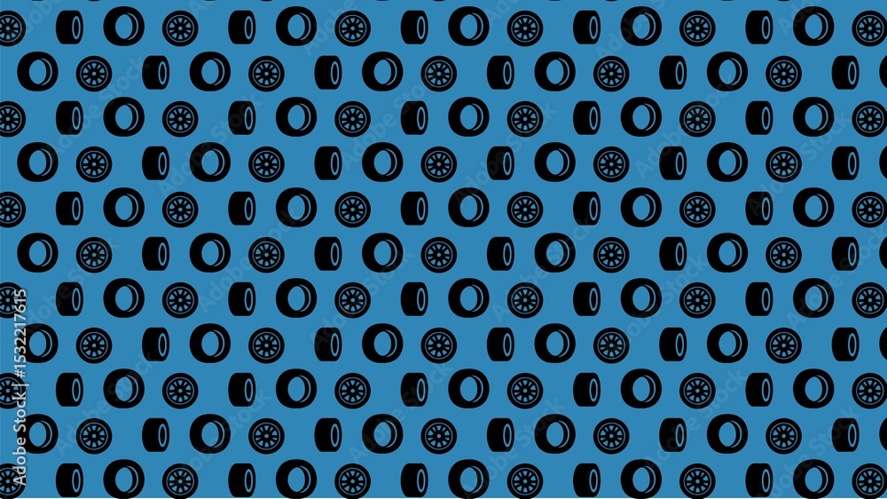 Vector seamless car automobiles parts pattern Vector seamless car automobiles parts pattern