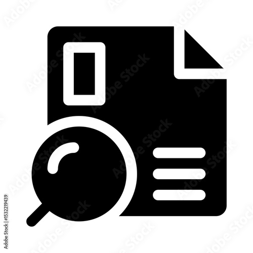 File search glyph icon