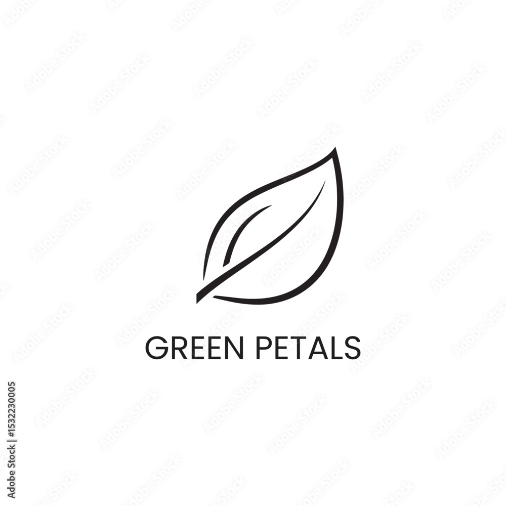 Leaf logo stock vector image. Leaf logo stock vector image.