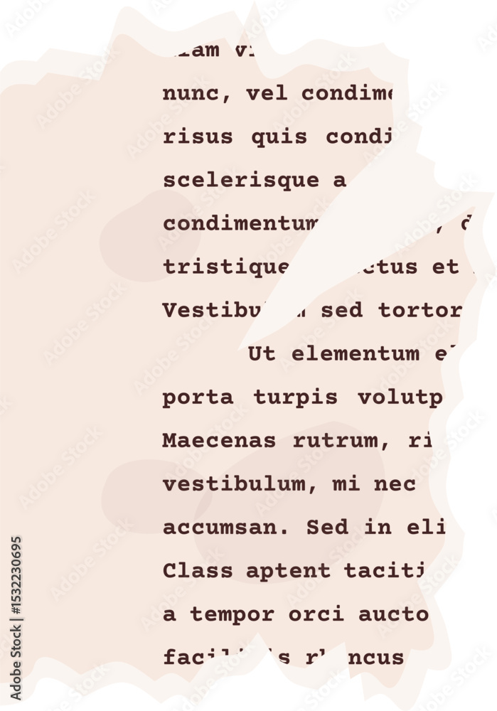 Naklejka premium Newspaper torn paper vector