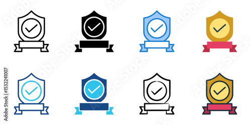 Ethical standards icon set multiple style collection 
