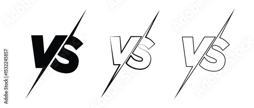 Versus Or VS Letters Logo Design Inspiration. VS letters for sports, fight, competition, battle, match, game vector icon. Versus vector illustration.