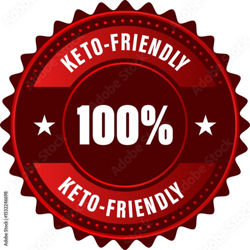 Keto-friendly rubber stamp, 100 percent keto friendly product, Set badge keto diet, Ketogenic diet, keto friendly